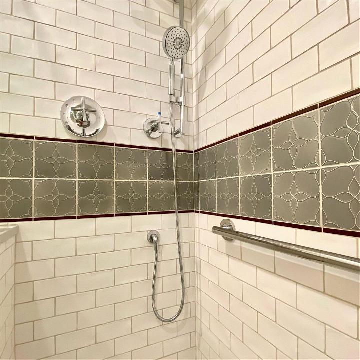 Decorative Shower Tile Border