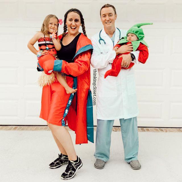 Dr Pepper and Hawaiian Punch Family Costume
