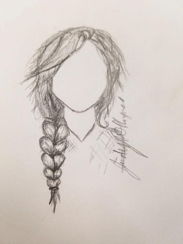 Draw Braid on a Girl