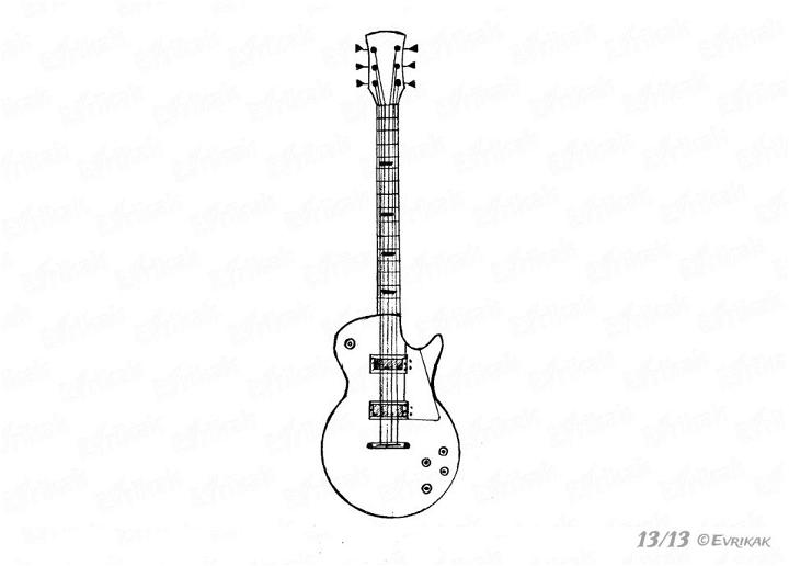 Draw a Cool Guitar for a Child