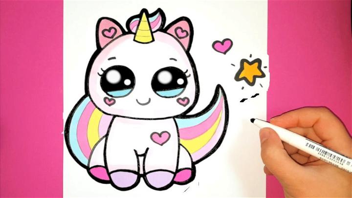 Draw a Cute Baby Unicorn