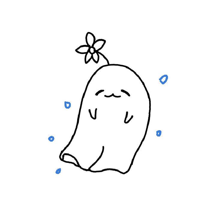 Draw a Ghost in Cartoon Style