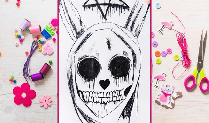 Draw a Halloween Creepy Bunny