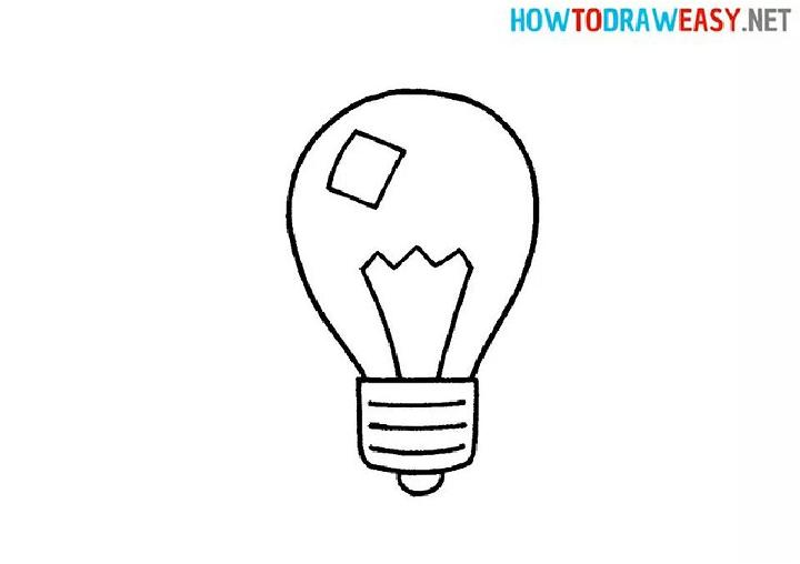 Draw a Light Bulb for Kids