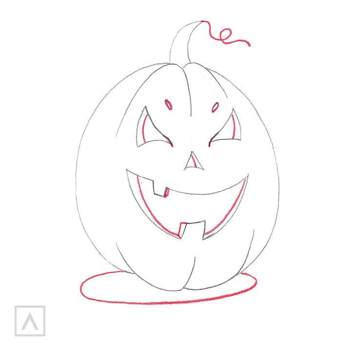 Draw a Realistic Pumpkin