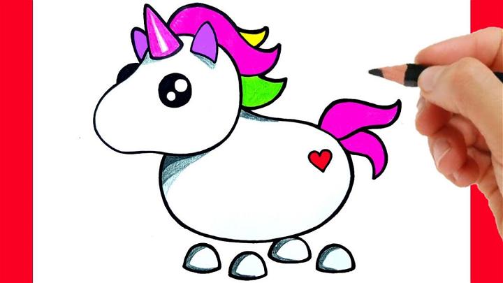 Draw an Adopt Me Unicorn