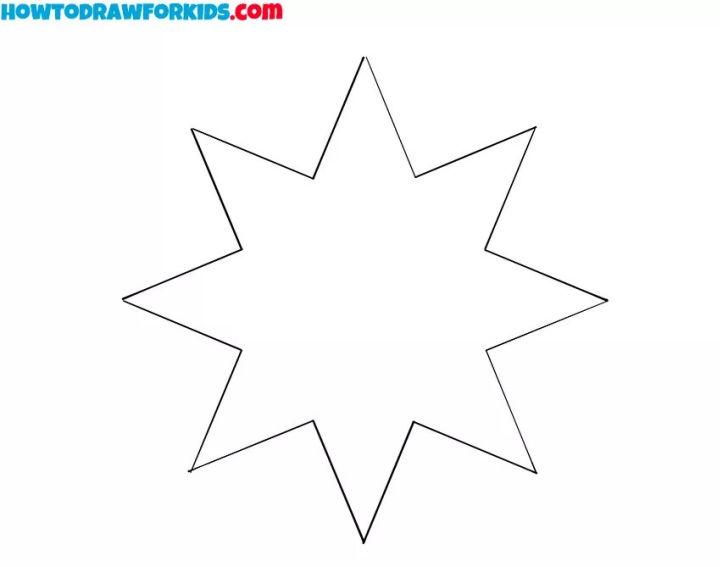 Draw an Eight Pointed Star