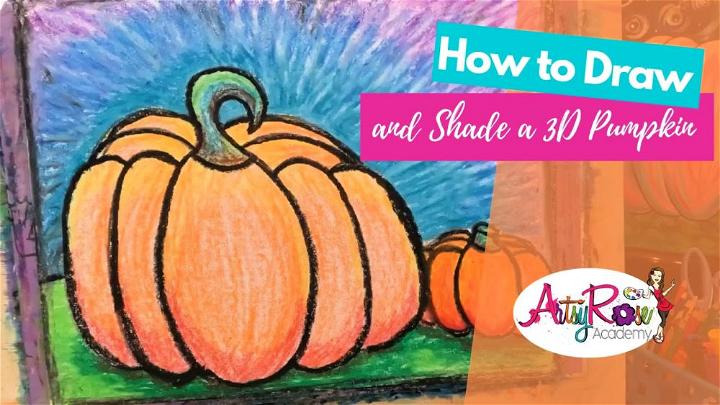 Draw and Shade a 3D Pumpkin with Artsy Rose