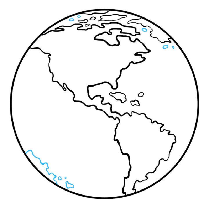 Drawing of Earth