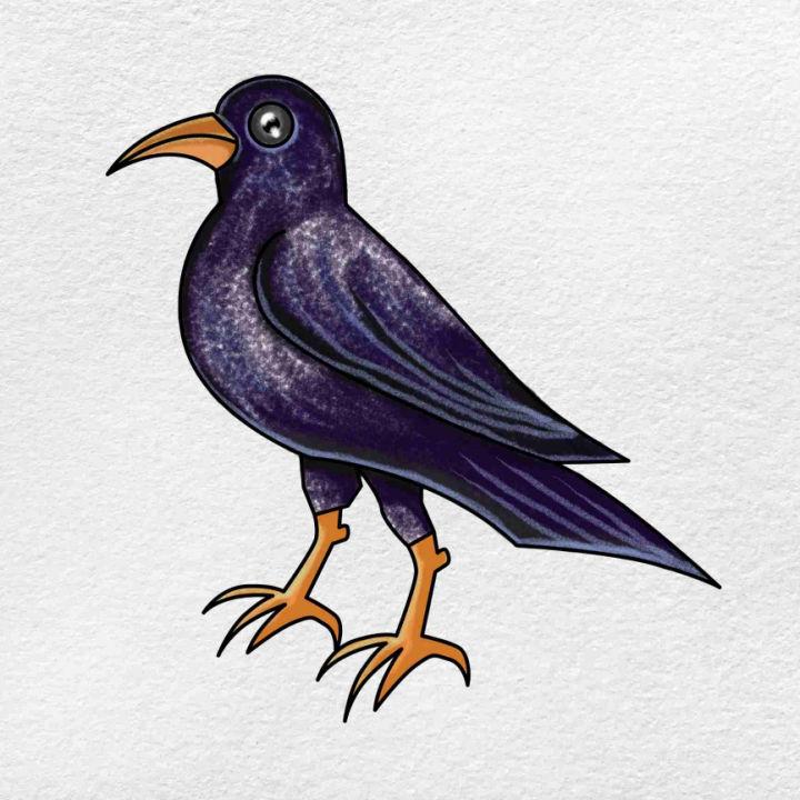 Drawing of a Crow