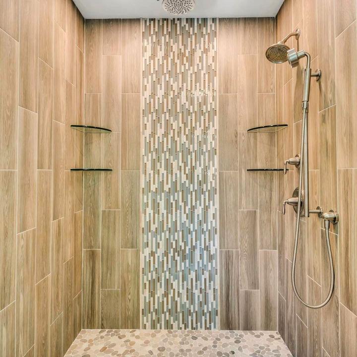 Dreamy Wood Tile Master Shower