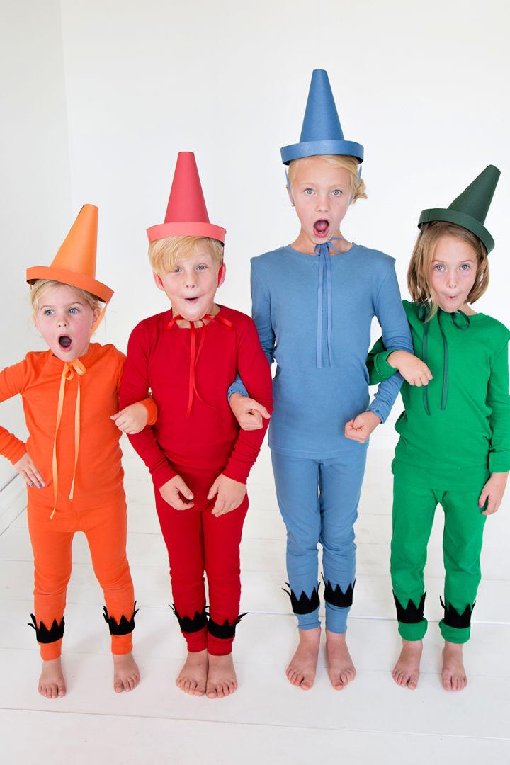 Easy Crayon Group Halloween Costume
