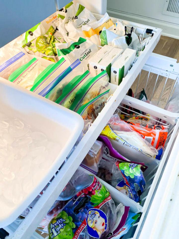 Easy DIY Freezer Drawer Organizers