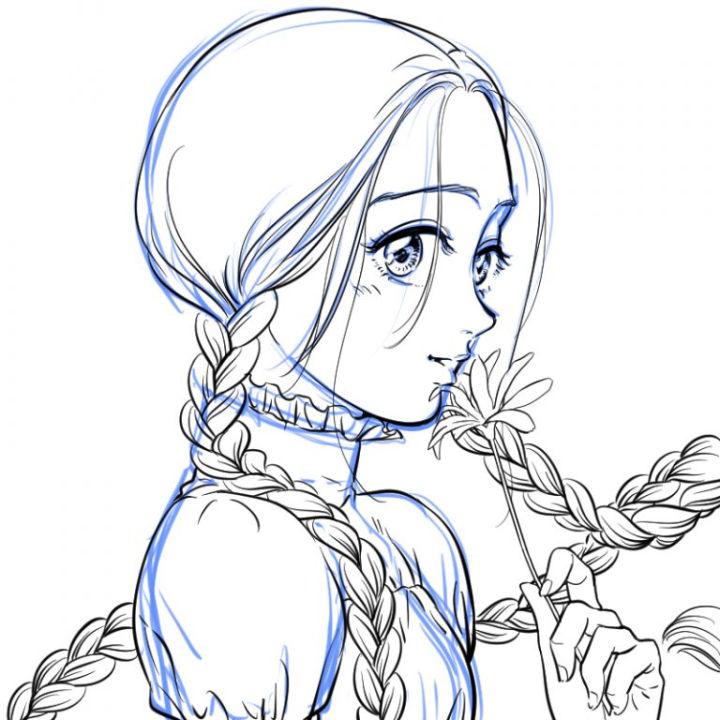 Easy Drawing of Braids