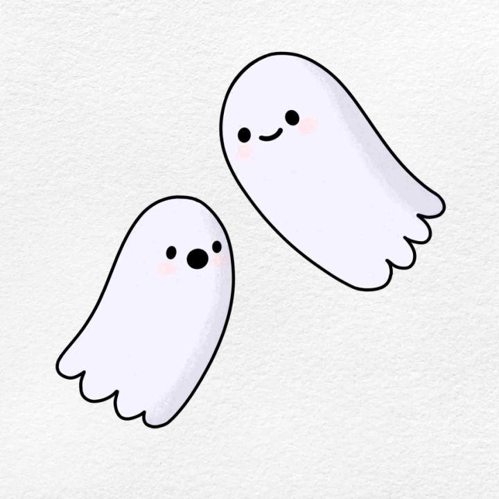 Easy Ghost Drawing