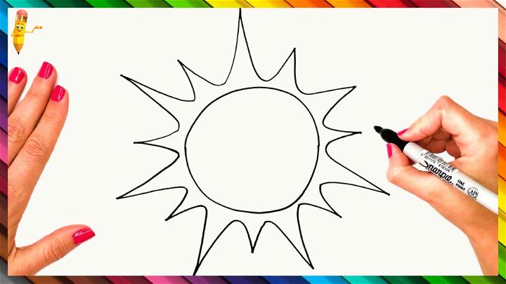 Easy To Draw Sun