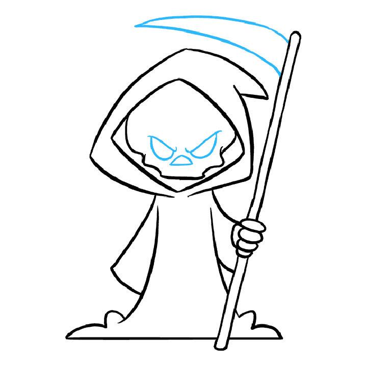 Easy Way to Draw Grim Reaper