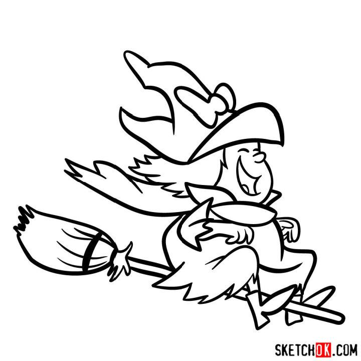 Easy Way to Draw Winsome Witch