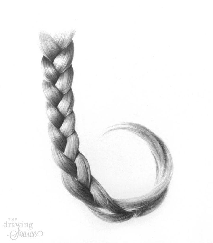 Easy Way to Draw a Braid