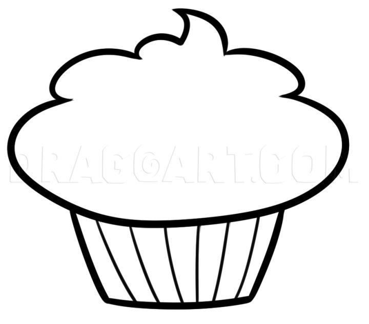 Easy Way to Draw a Cupcake
