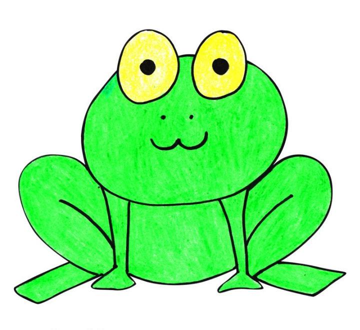 Easy Way to Draw a Frog