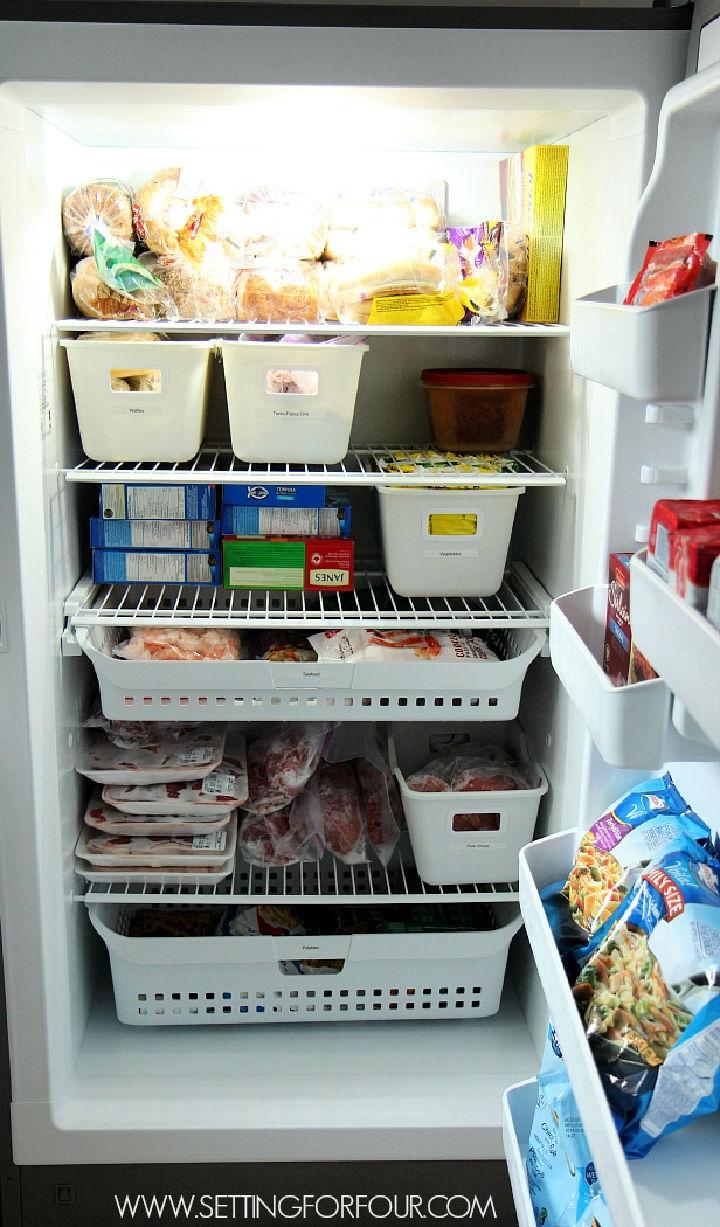 Easy and Do able Freezer Organizing