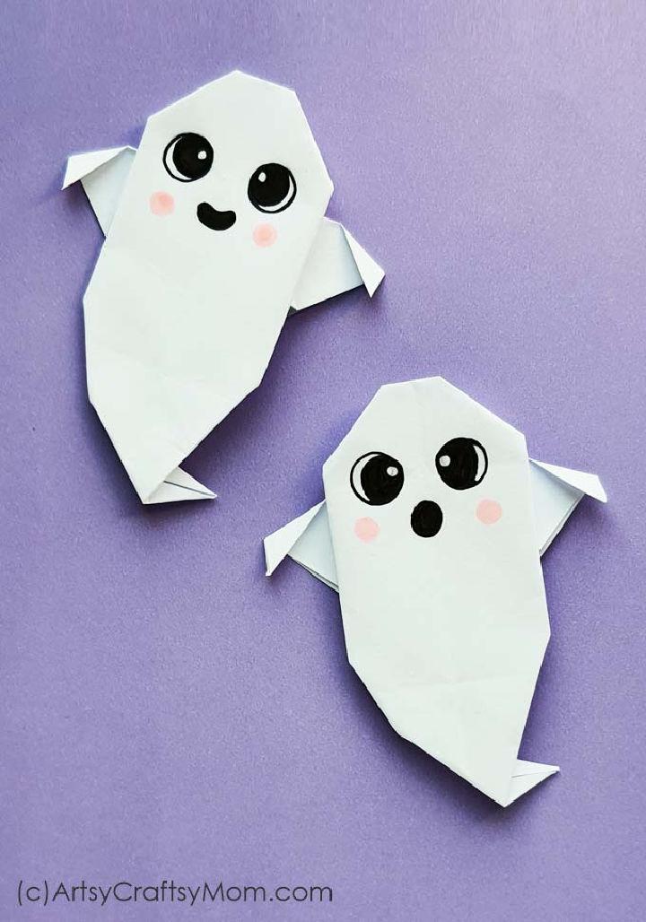Easy to Make Halloween Origami Ghost