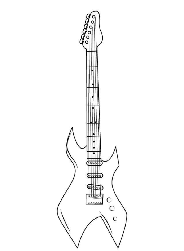 Electric Guitar Drawing