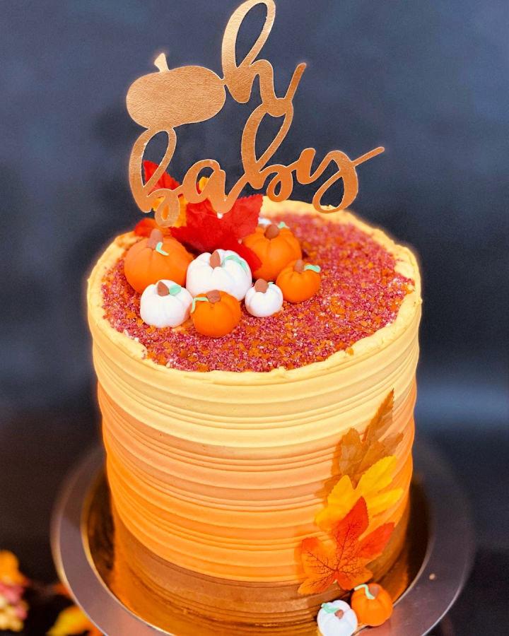 Fall Baby Shower Cake