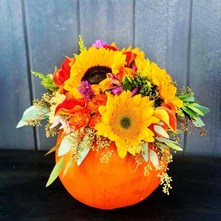 Fall Baby Shower Pumpkin Centerpiece