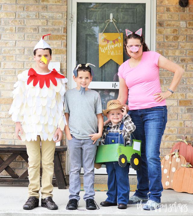 Farmer and Animal Family Costume with Cricut Maker