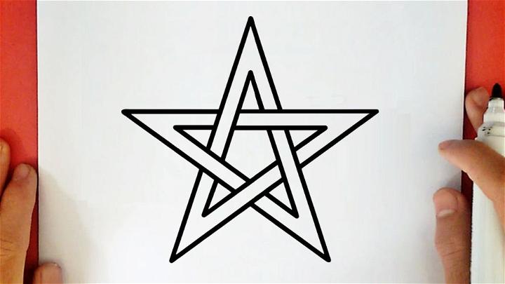 Five Pointed Star Drawing