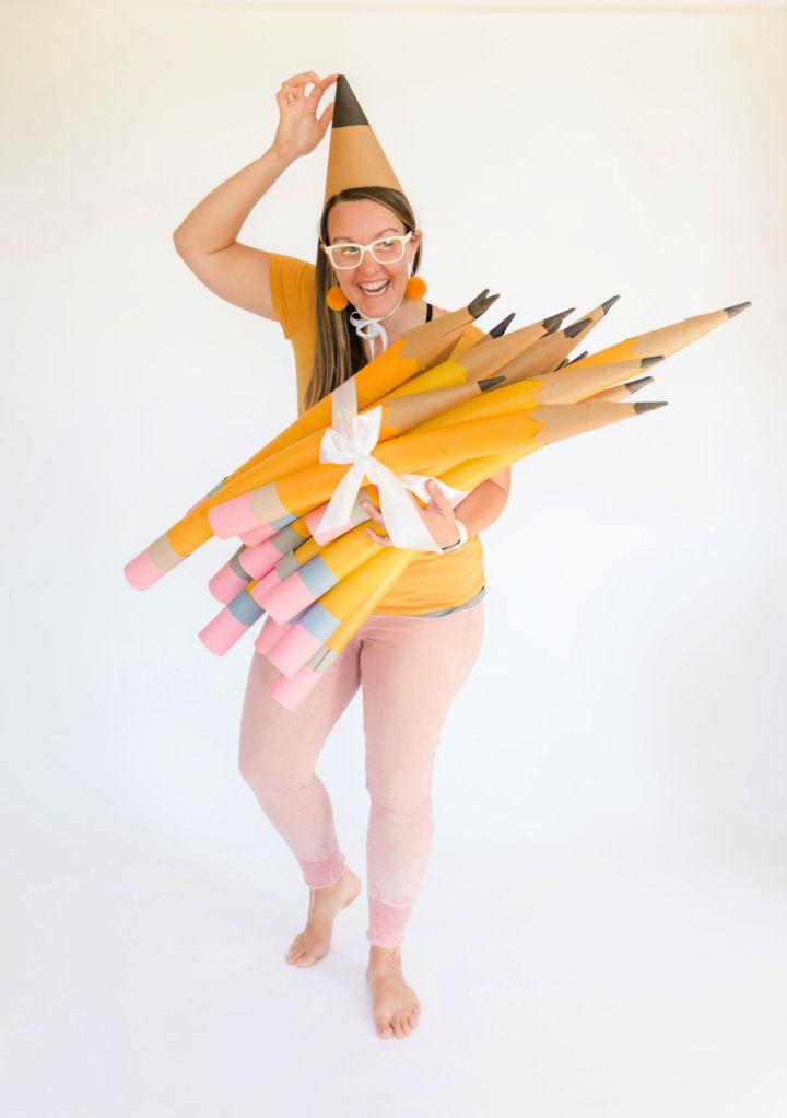 Free Bouquet of Pencils Costume