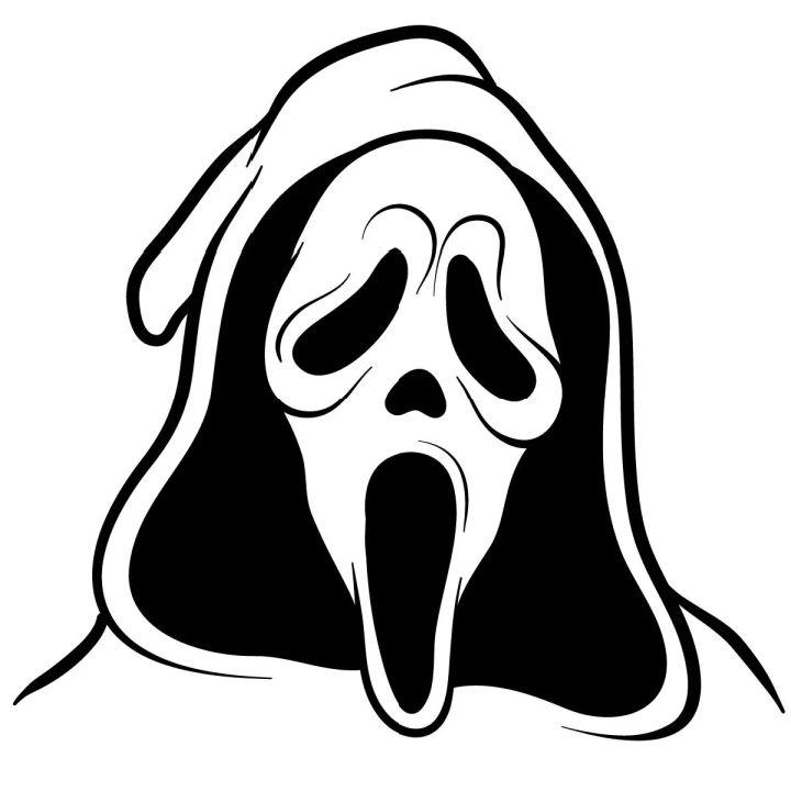 Ghost Face Drawing
