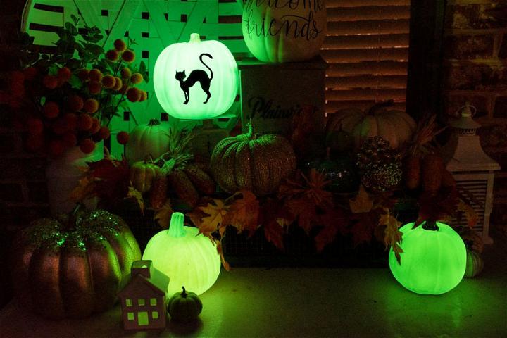 Glow in the Dark Paint Pumpkins