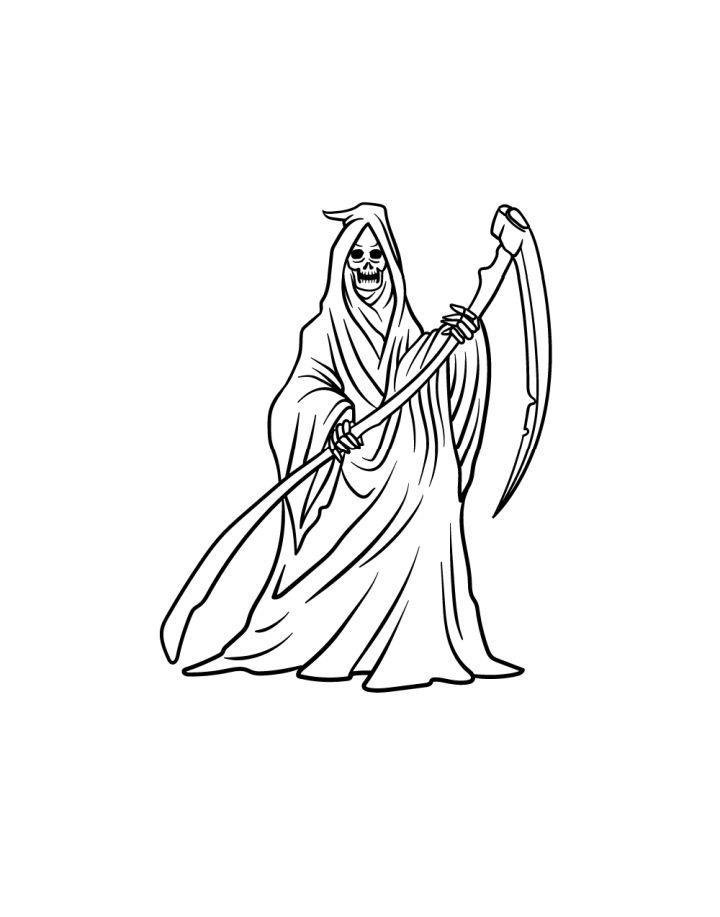 Grim Reaper Drawing Step by Step Guide