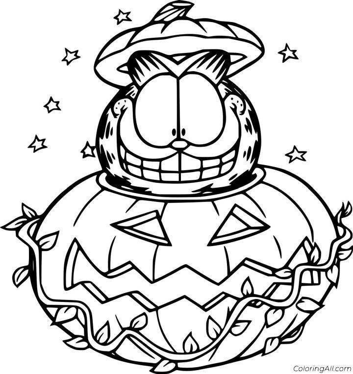 Halloween Cartoon Coloring Pages