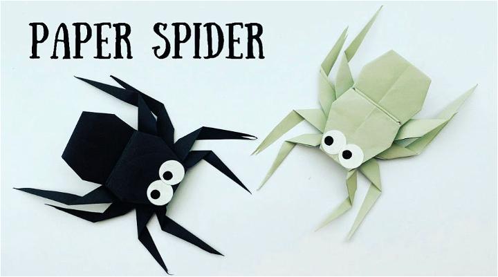 Halloween Origami Paper Spider