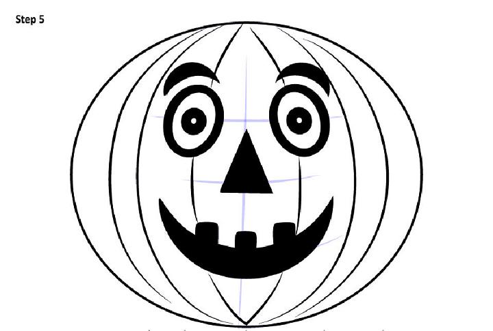 25 Easy Pumpkin Drawing Ideas - How To Draw A Pumpkin - Blitsy