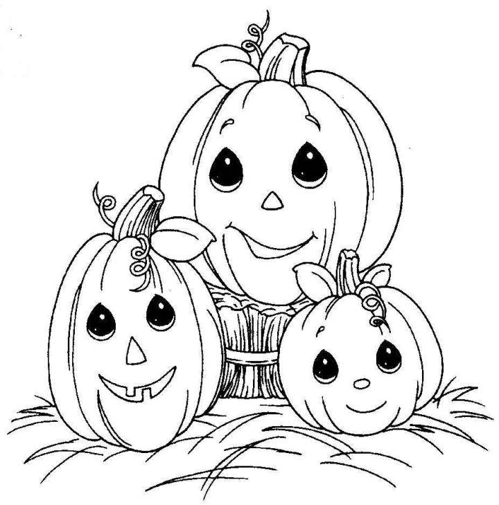 Happy Pumpkin Coloring Pages