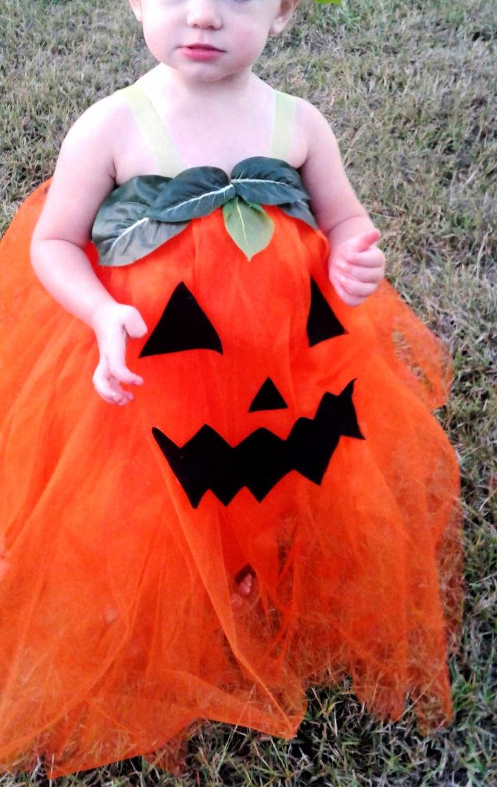 Homemade Toddler Pumpkin Costume