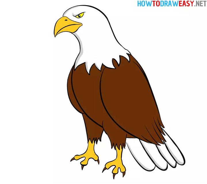 easy eagle drawings