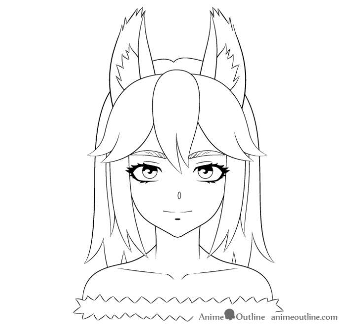 How to Draw Anime Wolf Girl