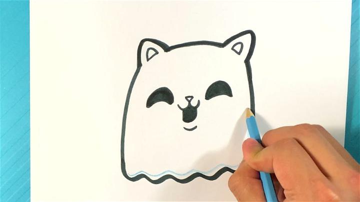 How to Draw Cat Ghost