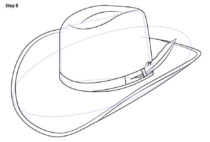 How to Draw Cowboy Hat