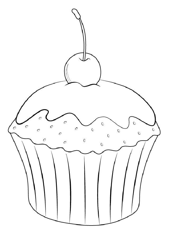 How to Draw Cupcake with Cherry