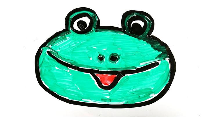 How to Draw Frog Head