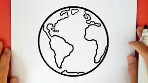 20 Easy Earth Drawing Ideas - How To Draw Earth - Blitsy