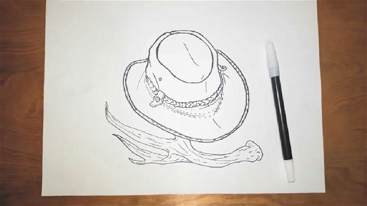 How to Draw Realistic Cowboy Hat