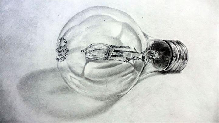 How to Draw Realistic Light Bulb